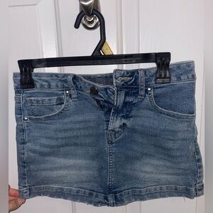 Classic Blue Denim Mini Skirt